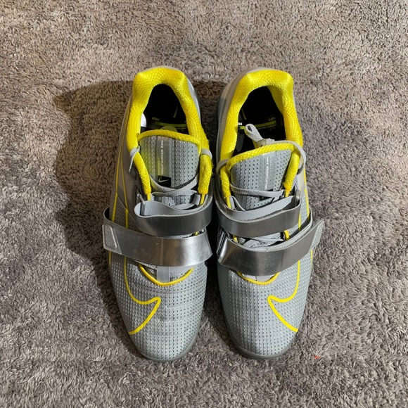 Nike Romaleos 4 Mens Weightlifting Shoes Grey Yellow CD3463-002 Size 12.5 US NEW main image 6